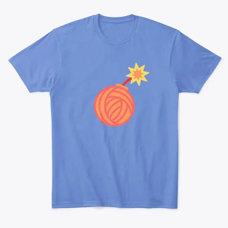 Cute Orange Yarn Bomb Graphic Shirt